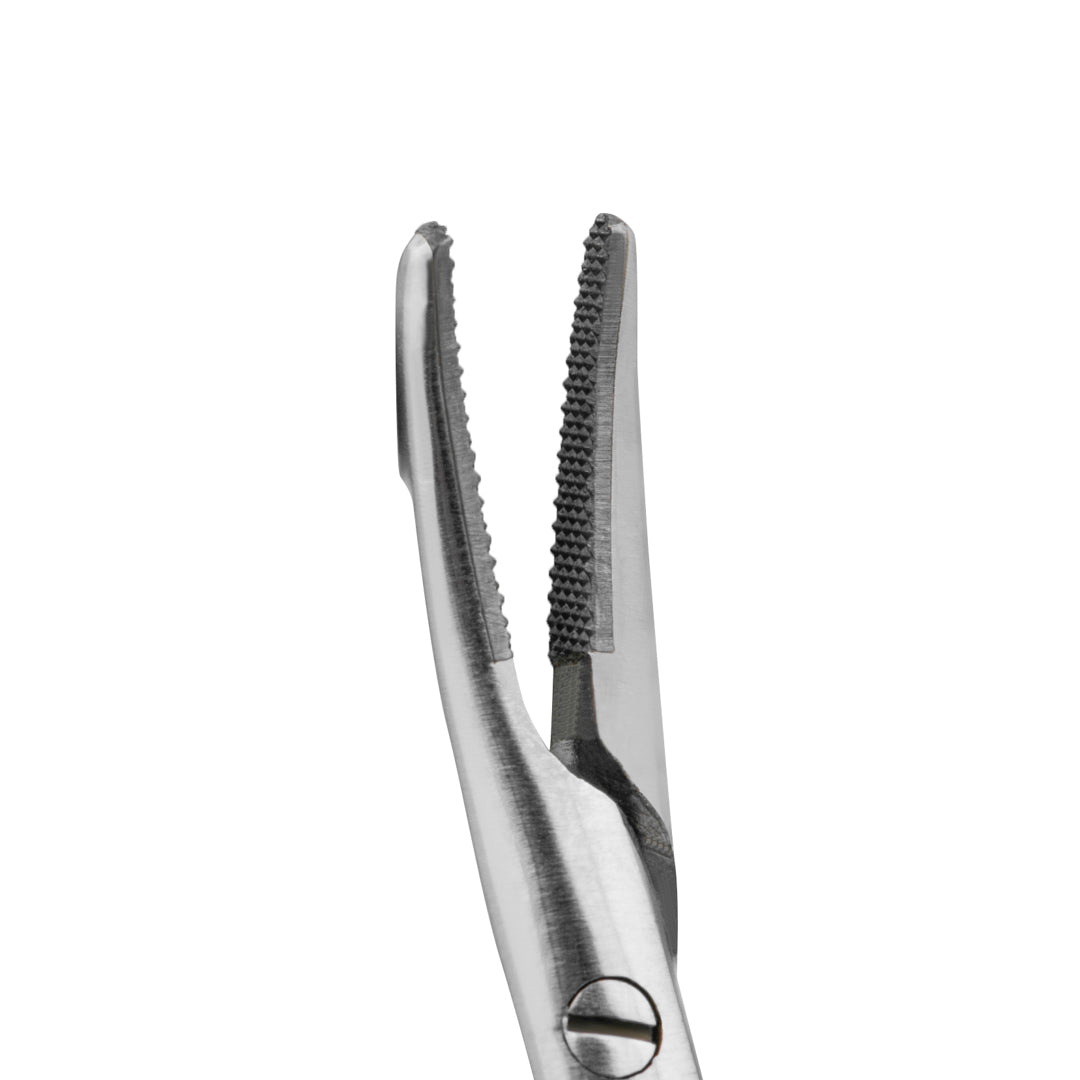 ElitePrecision™ Castroviejo Needle Holder Curved - 17.75cm with Enhanced Grip