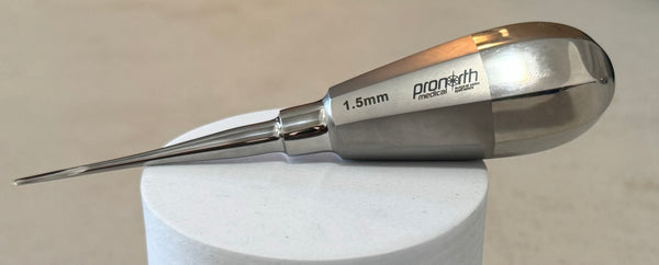 ProNorth 1.5 mm dental elevator, a hand instrument for loosening teeth during extraction.