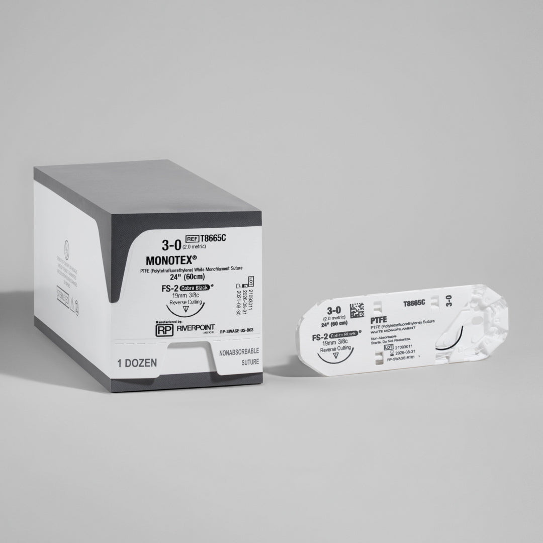 Suture 3-0 PTFE MONOTEX, aiguille 24" FS-2 | T8665C