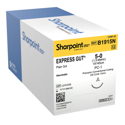 5-0 GUT PLAIN GUT FAST ABSORBING 18" PC-1 | B1915N