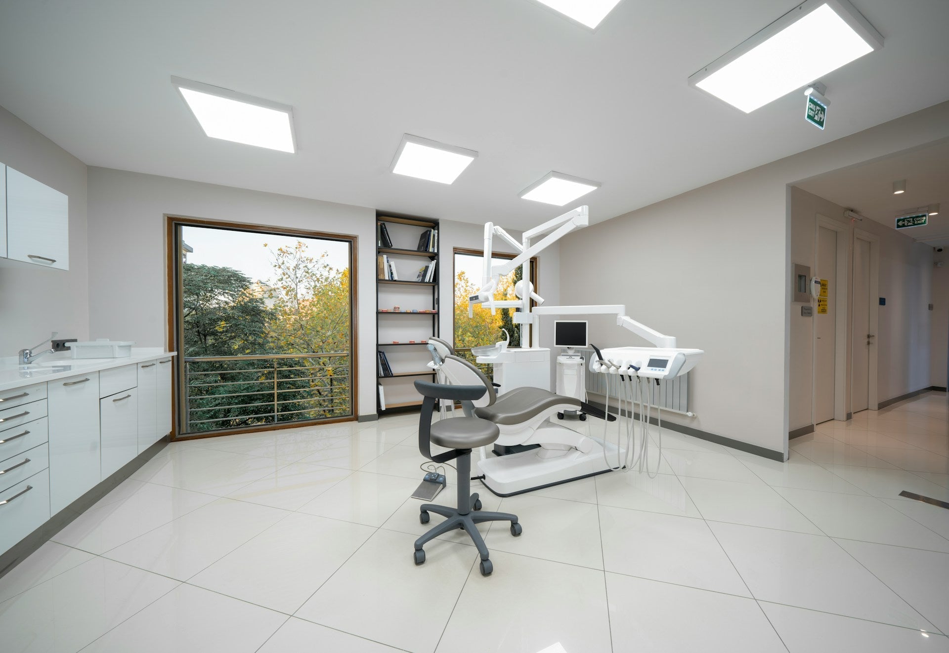 saddle stool in a clinic