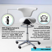 360 swivel and lumbar support