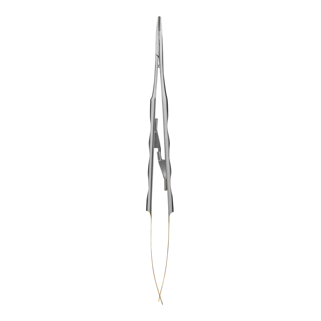ElitePrecision™ Castroviejo Needle Holder Curved - 17.75cm with Ergonomic Grip