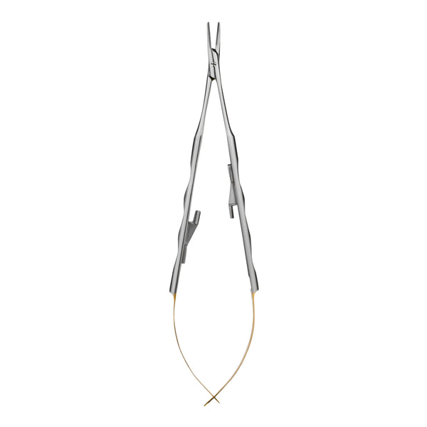 ElitePrecision™ Castroviejo Needle Holder Curved — 17.75cm with Ergonomic Grip