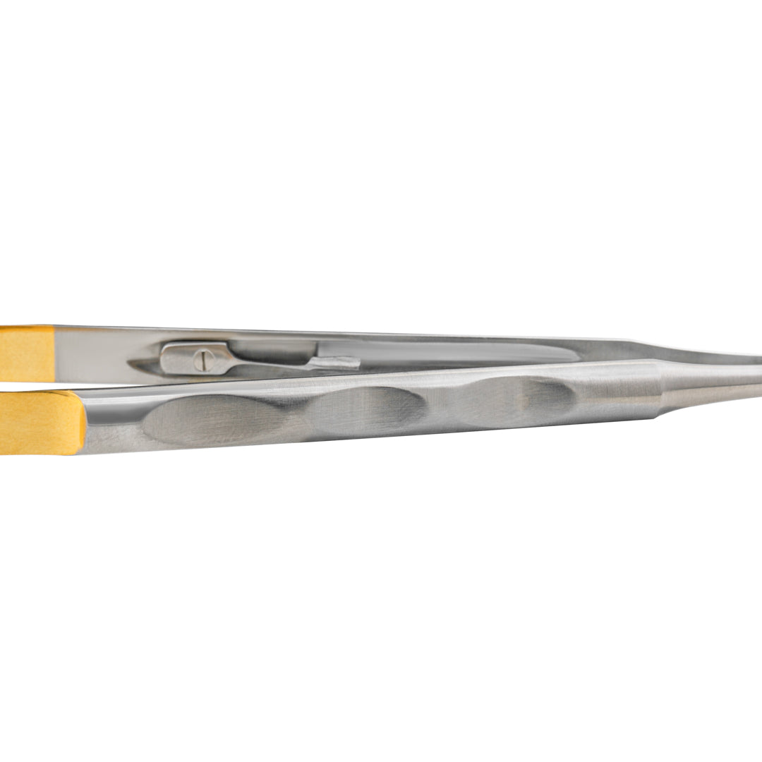 ElitePrecision™ Castroviejo Needle Holder Curved - 17.75cm with Ergonomic Grip