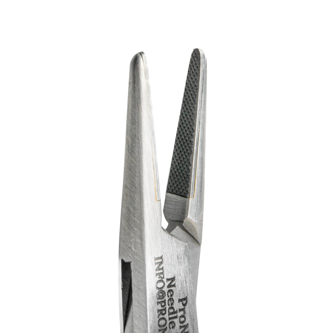 PrecisionHold 5.5" Crile-Wood Needle Holder with Tungsten Carbide Jaws for enhanced suturing precision and durability.
