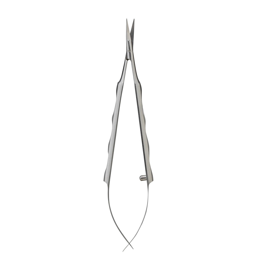 Castroviejo micro scissors, curved, 14 cm