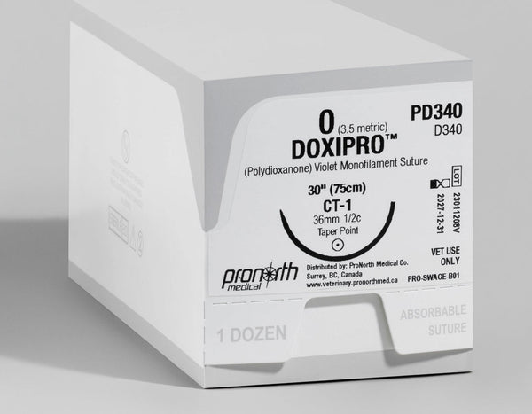 0 DOXIPRO™ PDO Violet Suture, 30" CT-1 Needle | PD340 — box