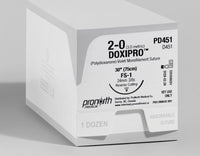 Suture 2-0 DOXIPRO™ résorbable en PDO violet, 75 cm aiguille FS-1 | PD451 — view 1