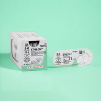 Fil de suture Ethilon noir 5-0, aiguille PS-4 de 45 cm | 1661G — view 3