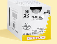 Fil de suture sans teinture Catgut simple 3-0, aiguille X-1 de 45 cm | 612G — view 1