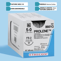 Suture Prolène bleu 5-0, aiguille FS-2 18" | 8661G — view 1