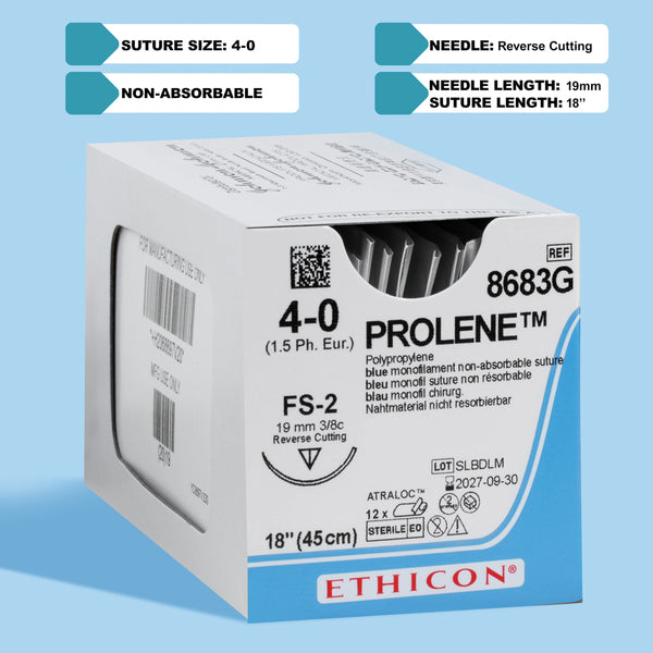 4-0 Prolene Blue 18