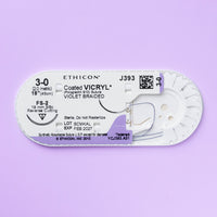 3-0 Vicryl Plus Violet Suture, 18" FS-2 Needle | VCP393H — view 2