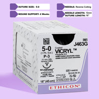 5-0 Vicryl Plus Violet Suture, 18" P-3 Needle | VCP463G — view 1