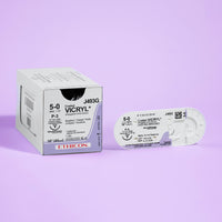 Fil de suture tressé non teint Vicryl 5-0, 45 cm, aiguille P-3 | VCP493G — view 3