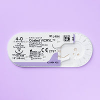 Suture Vicryl Plus incolore 4-0, aiguille P-3 de 45 cm | VCP494G — view 2