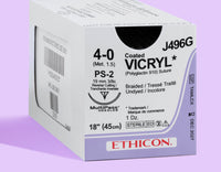 Fil de suture tressé non teint Vicryl Plus 4-0, aiguille PS-2 de 45 cm | VCP496G — view 1