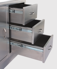 Dental Prep Table with SS tub and Cabinets (left) — view 2