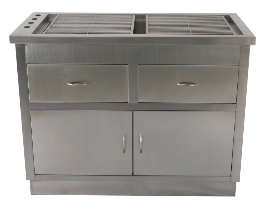 Dental Prep Table with SS tub and Cabinets (middle)