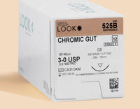Fil de suture chromic, 3-0, 45 cm, aiguille C-6 | 525B — view 1