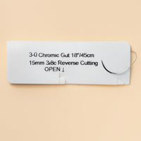 Fil de suture chromic, 3-0, 45 cm, aiguille C-6 | 525B — view 2