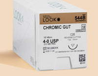 Fil de suture résorbable, catgut chromé 4-0, aiguille C-26 de 45 cm | 544B — view 1