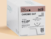 Fil de suture chirurgicale en Catgut Chromique 4-0, 45 cm, aiguille C-20 | 547B — view 1
