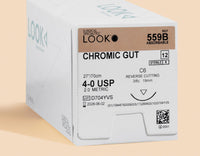 Suture de Catgut Chromique 4-0, aiguille C-6 27" | 559B — view 1