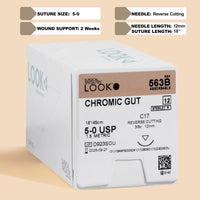 Fil de suture Chromic Gut 5-0, aiguille C-17 de 18 po | 563B — view 1