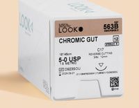 Fil de suture Chromic Gut 5-0, aiguille C-17 de 18 po | 563B — view 1