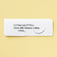 Fil de suture en catgut simple 3-0, aiguille C-7 de 68,5 cm | 553B — view 2