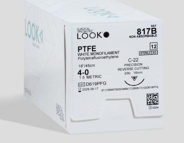4-0 PTFE Suture, 18" C-22 Needle | 817B — box