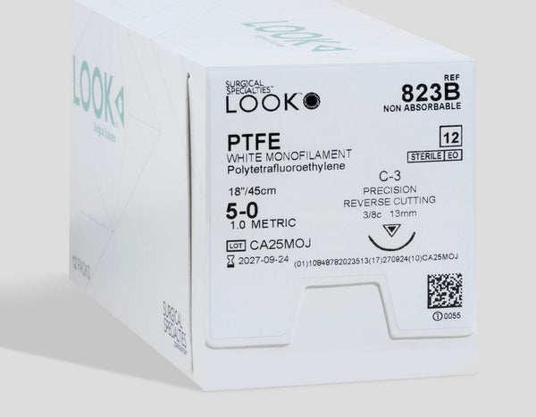 5-0 PTFE Suture, 18" C-3 Needle | 823B — box