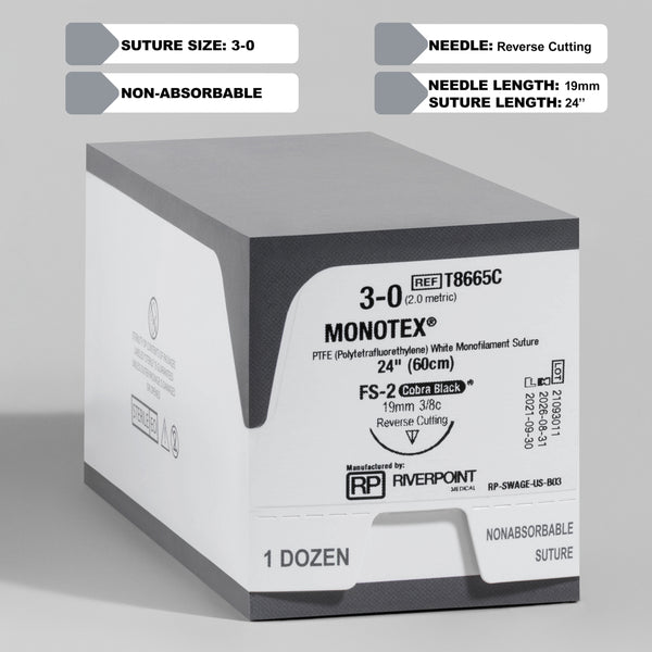 3-0 PTFE MONOTEX  24" FS-2 Needle | T8665C
