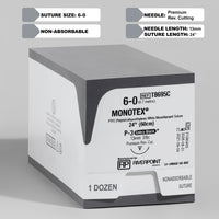 Suture 6-0 PTFE MONOTEX, aiguille P-3 de 24" | T8695C — view 1