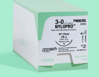 Fil de suture NYLOPRO 3/0, 75 cm, aiguille FS-1 | PN663BL — view 1