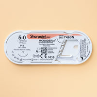 Suture Monoderm Violet 5-0, aiguille P-3 de 45 cm | Y463N — view 2