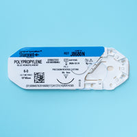 Fil de suture bleu en polypropylène 6-0, aiguille PS-3 de 45 cm | J8680N — view 2