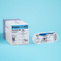 Fil de suture en polypropylène 6-0, aiguille P-3 de 45 cm | J8695N — view 3
