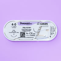 Fil de suture tressé Polysyn 4-0, aiguille P-3 de 45 cm | G464N — view 2
