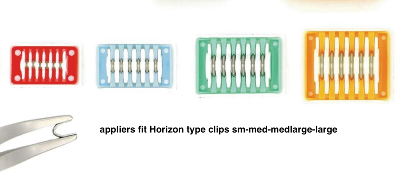 Open clip appliers - Teleflex Horizon compatible - medium/large