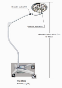 PN-400L(bat) Lampe d'examen/de procédure mobile LuminaPro avec batterie — view 1