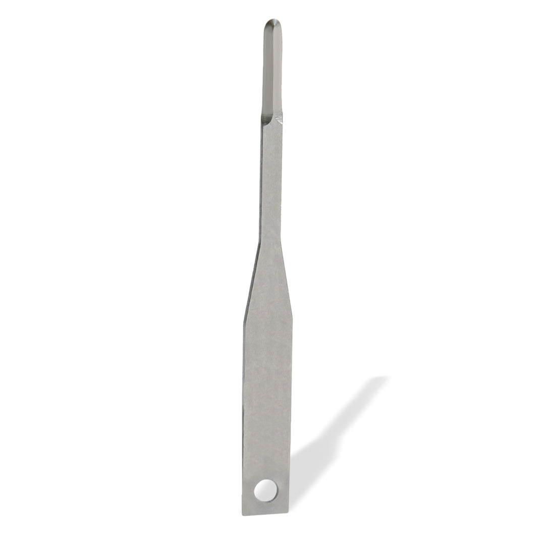 The Surgistar USM6900 Microblade, designed for unparalleled precision in dental surgeries with its angled, double-beveled blade.