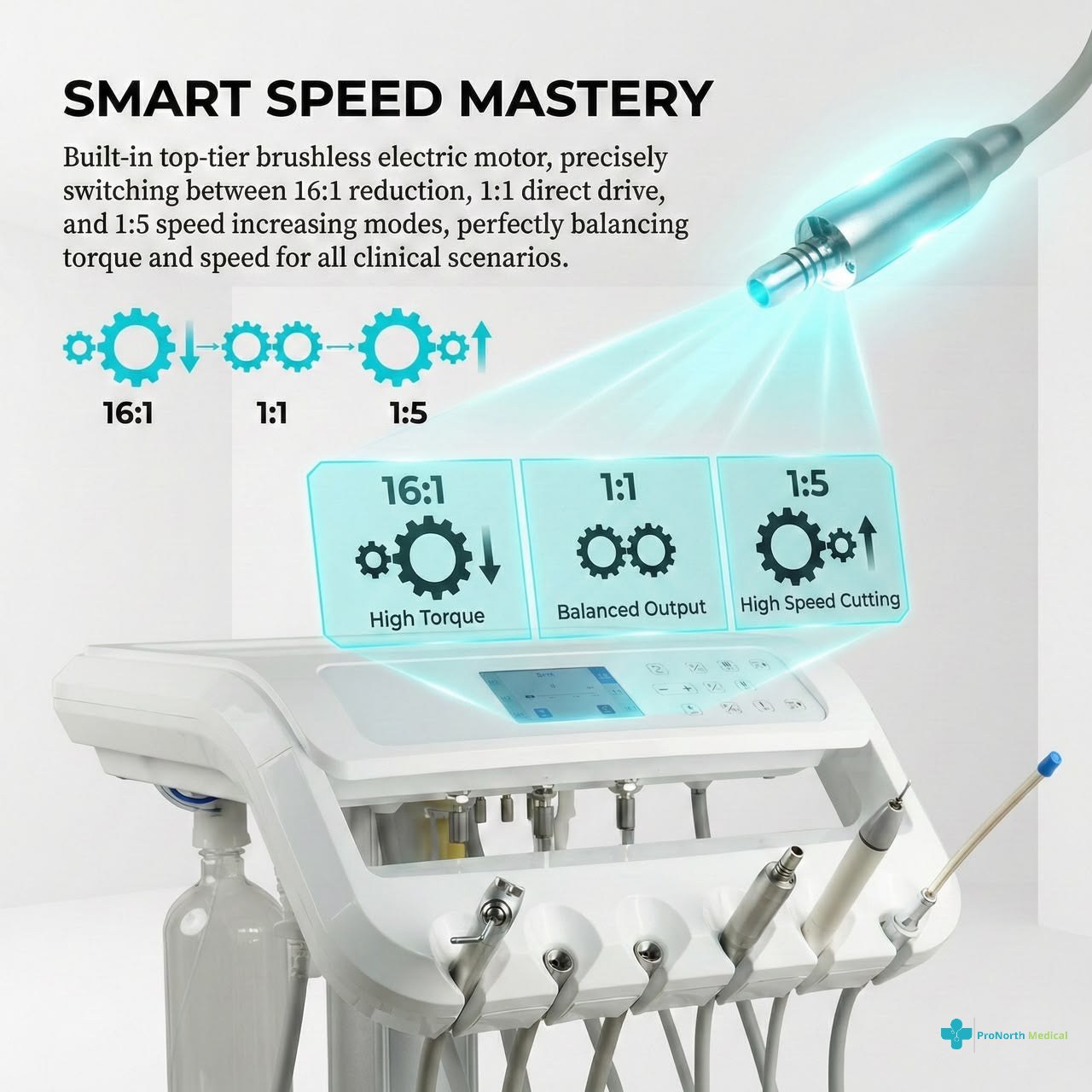ProNorth Dental Cart AP-1 — full unit view