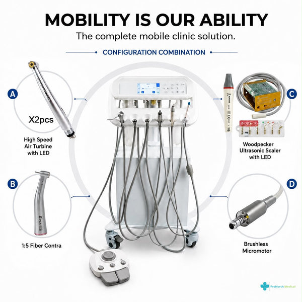 ProNorth Dental Cart AP-1 — angled view