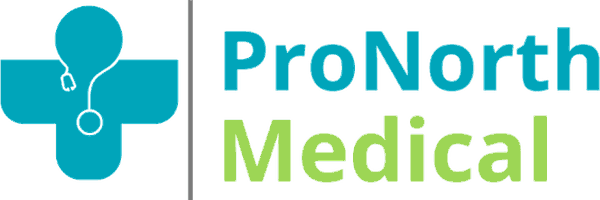 ProNorth Medical logo, horizontal, colour