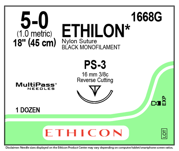 Ethicon | Ethilon 1668G SUTURES ProNorth Medical Corporation