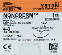 Suture 4-0 Monoderm Violette, aiguille PS-2 de 18 po | Y513N — view 2