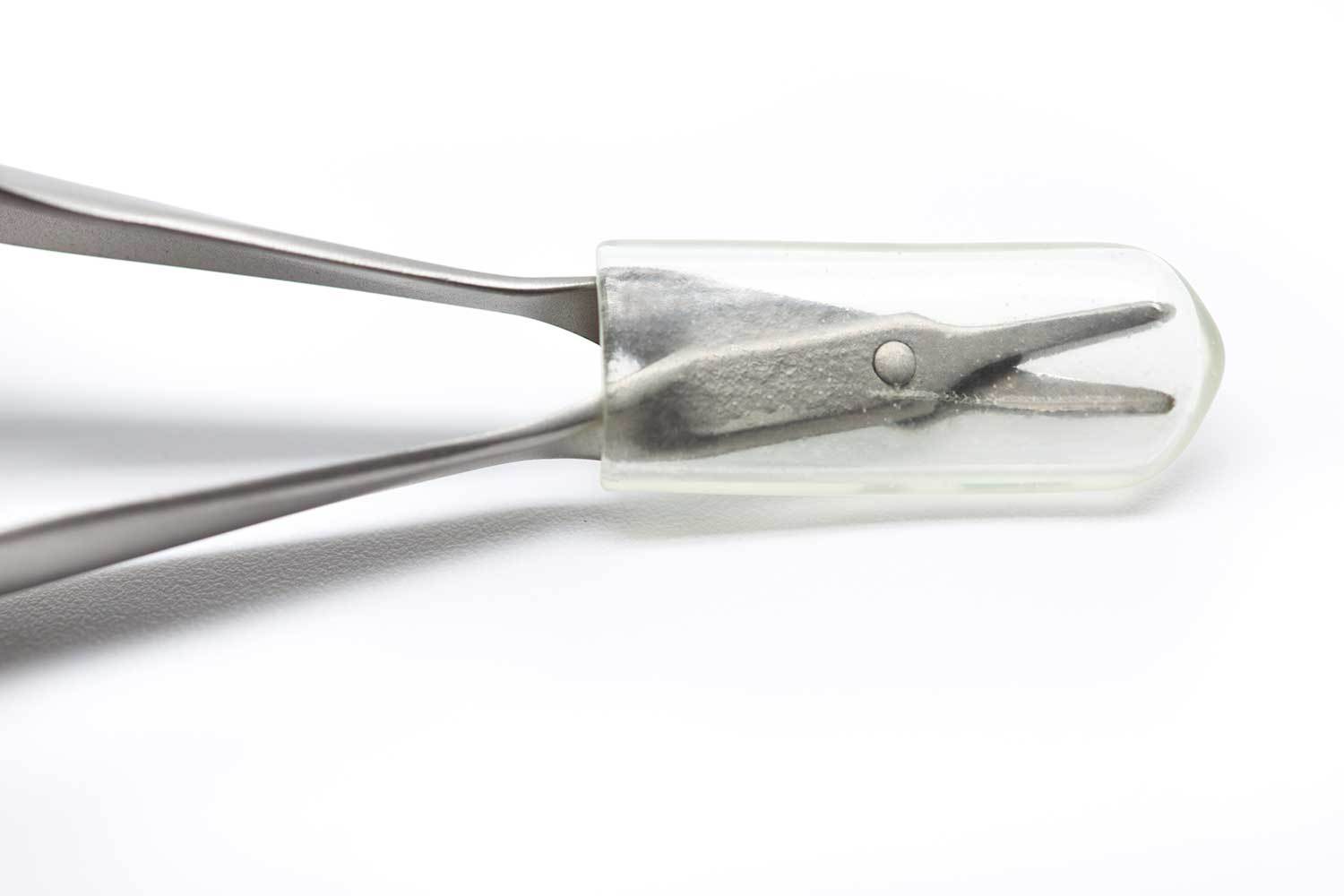 Laschal Micro Surgery Scissor (Soft touch- blunt tip) ProNorth Medical Laschal N-4CXF Suture Cutter with blunt-blunt tips for precise suture removal, 13.5cm length, weighing 12 grams, designed to minimize tissue trauma